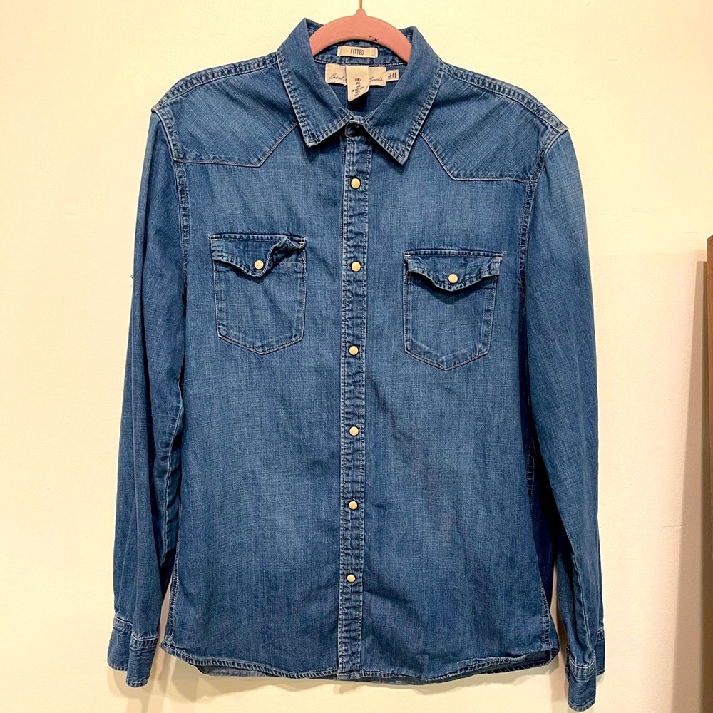 Pearl Snap Denim Shirt